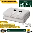Giselle Electric Blanket Double Fitted Heated Washable Fleecy Underlay Winter AU