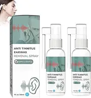 Hearing Restoration Spray, OUHOE Anti Tinnitus Earwax Removal Spray, Earwax Cleaning Spray, Tinnitus Spray for Ear (2PCS)