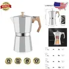 Aluminium 12-Cup Moka Pot Espresso Maker - Stylish Stovetop Coffee Percolator