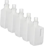 5pcs Refillable Bottles for Laundry and Liquid Soap Durable Empty Emulsion Containers with Smooth Edges for Convenient Use and Dispensing Daily Life