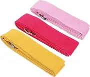 Totority 3pcs Yoga Strap Professional Stretching Band for Deep Stretching Home Workouts Gym Supplies for Hip Arm Back Leg Training