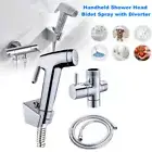 Chrome Bathroom Handheld Shower Head Douche Bidet Toilet Spray Jet Hose Combos