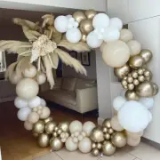 White Cream Beige Balloon Garland Arch Kit Rustic Wedding Decor Balloon Birthday