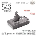 出口日本電池 保固2年 DYSON V6吸塵器 專用電池 /電池老化/時間變短/閃紅燈/閃藍燈 故障更換DIY 贈送工具