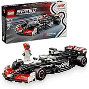 LEGO Speed Champions MoneyGram Haas F1 Team VF-24 Race Car for 10+ Year Old Boys & Girls, Kids Toy Building Kit with Collectible Formula 1 Driver Minifigure, Home Office Decor for Racing Fans 77250