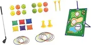 Frediuo Kids Golf Club Fine Motor Skills Training Mat Party Activities Mini Golf Set Chipping Game for 3 4 5 Years Old Party Favors