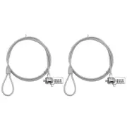 2X Combination Coded Laptop Lock Keyless Cut-Resistant Cable 1.2m Computer