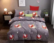 Christmas Santa Quilt/Doona/Duvet Cover (Super King Size Bed) M425