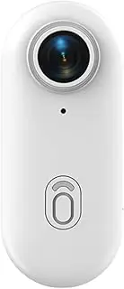 4K 30fps Tiny Action Camera WiFi Sports Camera 120° Wide Angle Lens Built-in Battery with Magnetic Lanyard Back Clip Case Mounting Accessories for Activities White