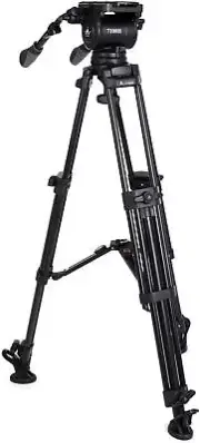 E-Image EI-7100-AA 2-stage Aluminum Fluid Head Tripod Kit