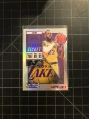 2018-19 Panini Contenders LEBRON JAMES Premium Ticket Silver Prizm Refractor