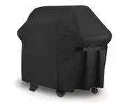 Outdoor BBQ Grill Cover, Waterproof BBQ Grill Cover, Fade Resistant Gas BBQ Grill Cover, 210D BBQ Grill Cover, Black, 2 Sizes