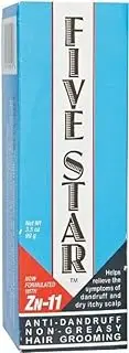 Sulfur8 Five Star Anti Dandruff Non Greasy Hair Grooming, 3.5 oz (Pack of 2)
