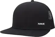 [Hurley] Men's Caps - Flat Brim Snap Back Baseball Cap Supply Trucker Hats for Men
