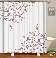 Modest Cherry Blossom Shower Curtain