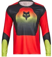 Fox Racing Ranger Revise Youth LS MTB Mountain Bike Jersey Red/Yellow XL