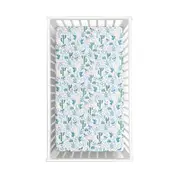 Little Gem Cactus Cotton Cot Fitted Sheet