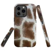 For Apple iPhone 13 Pro Max Case, Armour Back Cover, Giraffe Pattern