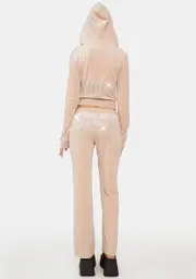[JUICY COUTURE] Opal OG Big Bling Velour Track Pants