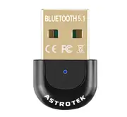 ASTROTEK USB 2.0 bluetooth LED CSR 5.1 Support 10-20meters Distance Dongle Adapter for Laptop Computer Desktop
