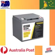 Giantz AGM Battery 12V 60Ah Deep Cycle Box Portable Solar Caravan Camping 4WD
