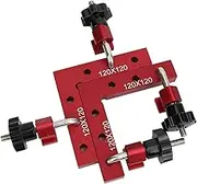 L Shaped Right Angle Positioning Ruler 90 Degree Angle Measurement Tool Positioning Clamp/Holder Clamps Woodworking Jigs (120X120MM)