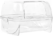 Hamster Sand Bath Container - Transparent Digging Sand Box for Small Animals | Pet Habitat Decor for Hamsters, Gerbils and Baths and Toys for Small