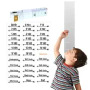 Kid Growth Height Chart Boys Height Measuring Mirrors Ruler Flexible