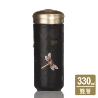 乾唐軒活瓷 | 蜻投意合隨身杯 / 大 / 雙層 / 描金+彩繪 / 3色 330ml