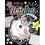 THE MAGICAL UNICORN ACTIVITY BOOK: FUN GAMES FOR KIDS WITH STICKERS! 80 STICKERS FOR EXTRA FUN!