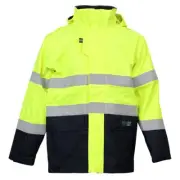 Hi Vis Taped VESTAS PPE3 Inherent Flame Resistant 3 Layer Wet Weather Yellow ...