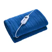 Dreamaker Coral Fleece Electric Heated Throw Blanket [180x200cm] (Classic Blue)