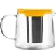 台灣現貨 西班牙《IBILI》玻璃濾茶壺(黃1000ml) | 泡茶 下午茶 茶具