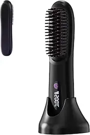 Straightening Comb,Ionic Hot Straightener Brush - Anti-Scald Heated Styling Grooming Tools with LCD Display for Travel Salon Trip Morning Routine Home