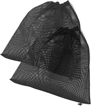 2pcs Polyester Pond Pump Filter Bag Drawstring Mesh Pump for Pool and Fish Tank