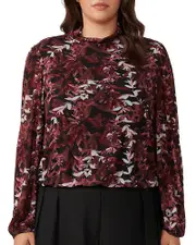 Estelle Plus Reflection Leaves Top