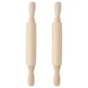 2 Pcs Baking Roller Mini Rolling Pin Child Small Dough for Dumplings