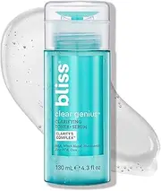 Bliss Clear Genius Clarifying Toner + Serum - 4.3 Fl Oz - Purifies Pores, Tones, Calms & Clears Skin - Salicylic Acid, Niacinamide & Witch Hazel - Clean Paraben Free - Vegan & Cruelty-Free