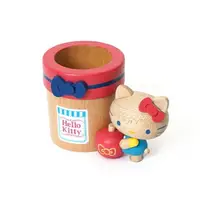 在飛比找樂天市場購物網優惠-小禮堂 Hello Kitty 木製造型容器 蘋果款 (質感