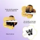 2 Segmented False Eyelashes Set Individual Lash Clusters Kit Glue- Pre DY9