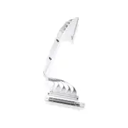 Thermaltake PCI-E 4.0 Dual 90 Degree White Riser Cable - 400mm (AC-077-CO6OTN-C1)