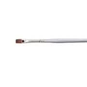 Jasart Short Flat Size 1/8 Paint Brush Needle-Fine Oil/Watercolour Red Sable