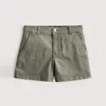 【HOLLISTER CO.】【HCO】HC女短褲休閒高腰軍綠 F09221007-02