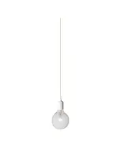 Industrial Minimalist Silicone Pendant Light Suspensions White