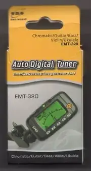 AUTO DIGITAL TUNER EMT-320 Chromatic/Guitar/Bass/Violin/Ukulele Tuner Metronome