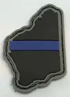 WA Thin Blue Line, Police Rubber / PVC Patch, State, Hook Rear, TBL