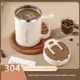 304不鏽鋼雙層咖啡杯防摔牛奶杯情侶水杯帶蓋隨手杯茶水杯馬克杯 (5.7折)