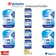 Verbatim Premium SD Video Camera Memory Card SDHC SDXC 16gb 32gb 64gb 128GB