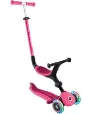Globber Go Up Active With Lights Scooter Fuchsia/Dark Pink