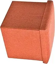 MAGICLULU Storage Box Stool Foldable Storage Container Household Cotton Linen Boys and Girls' Playroom Accessory